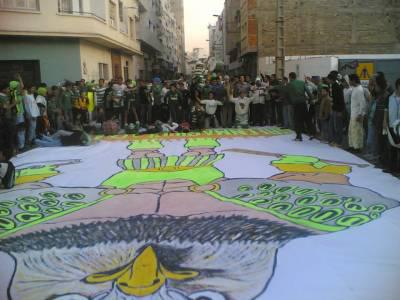 ces le tifo de GREEN BOYS 